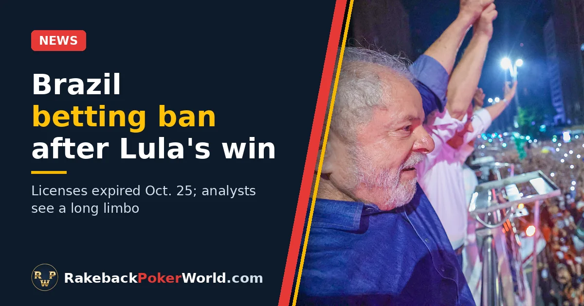 Cover: Lula greets supporters on Avenida Paulista in São Paulo on election night in 2022, for a story on the Brazil betting ban