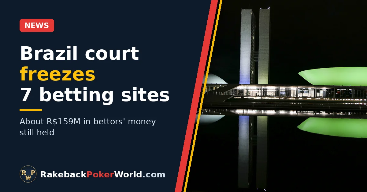 Cover: Brazil's National Congress in Brasília at night, for a story on the Brazil betting ban and bettor refunds