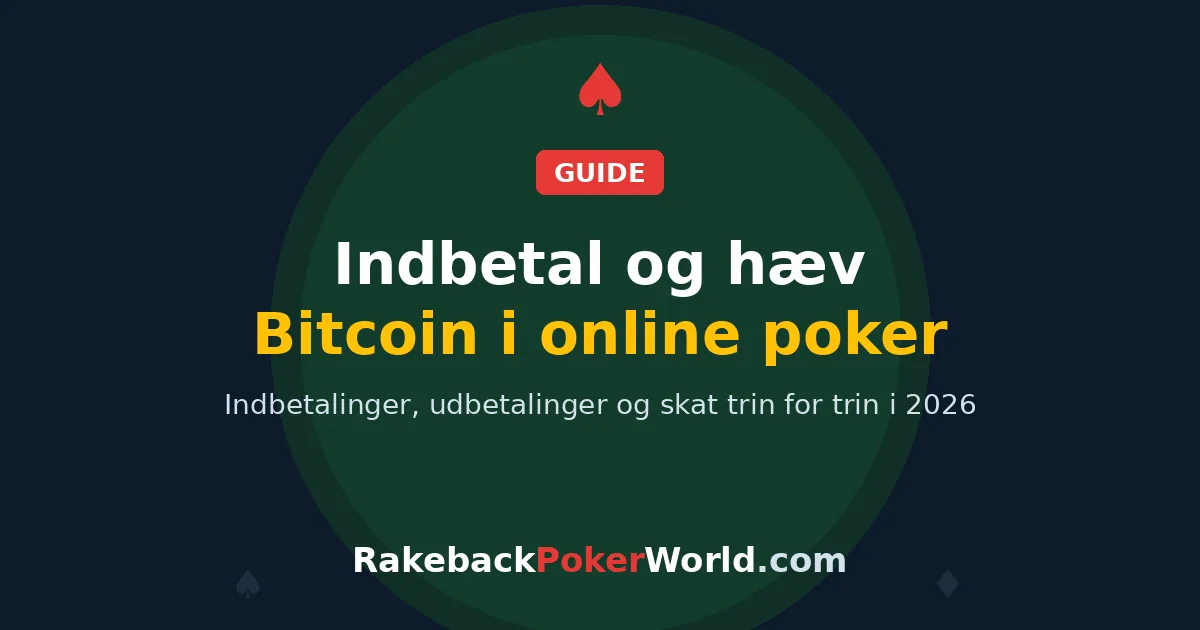 Coverbillede: sådan indbetaler og hæver du Bitcoin i online poker