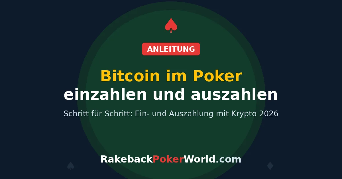 Titelbild: Bitcoin im Online-Poker einzahlen und auszahlen