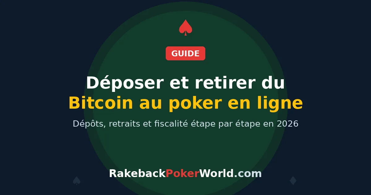 Image de couverture : comment déposer et retirer des Bitcoins au poker en ligne
