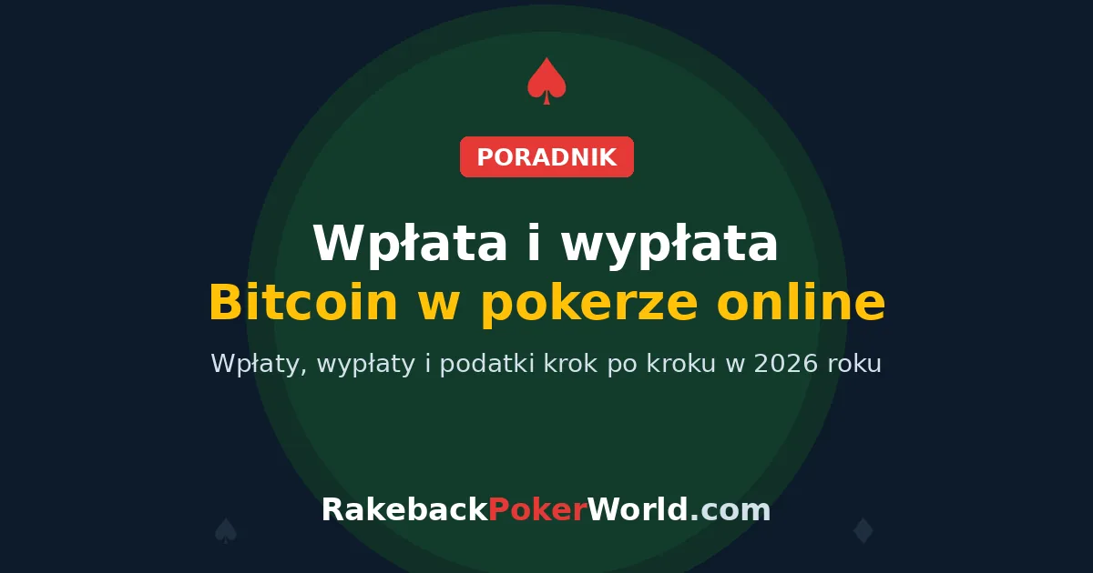 Okładka: jak wpłacić i wypłacić Bitcoin w pokerze online