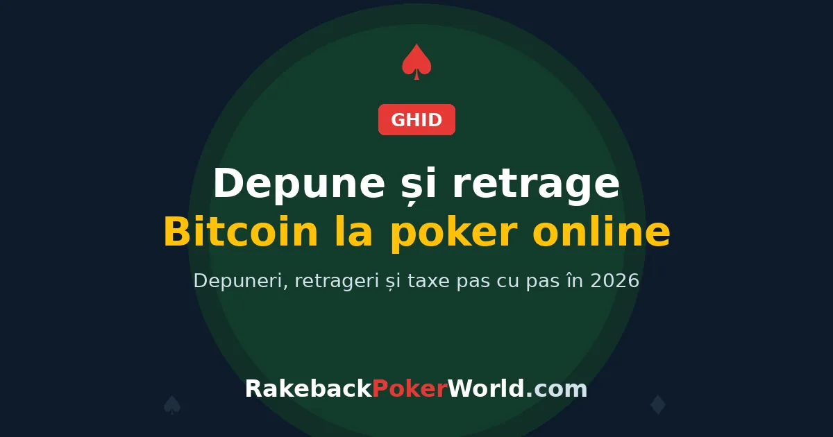 Imagine de copertă: cum depui și retragi Bitcoin la poker online