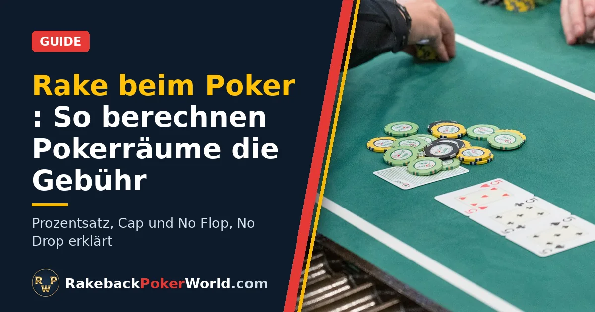 Titelbild zum Rake-Guide: Dealer zieht die Chips des Pots an einem Cash-Game-Tisch ein
