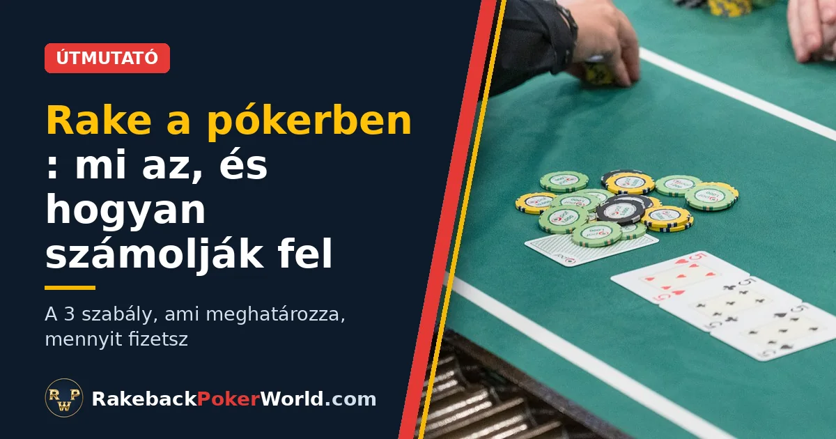 Rake-útmutató borítóképe: az osztó összegyűjti a pot zsetonjait egy cash game-asztalnál