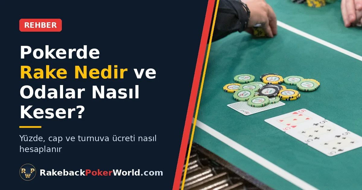 Rake rehberinin kapağı: krupiye cash game masasında potun fişlerini topluyor