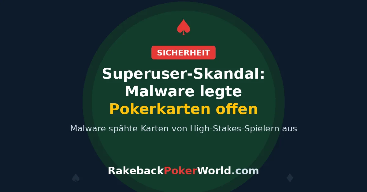 Titelbild: Superuser-Skandal im Online-Poker – Malware in Zusatzsoftware legte Karten offen