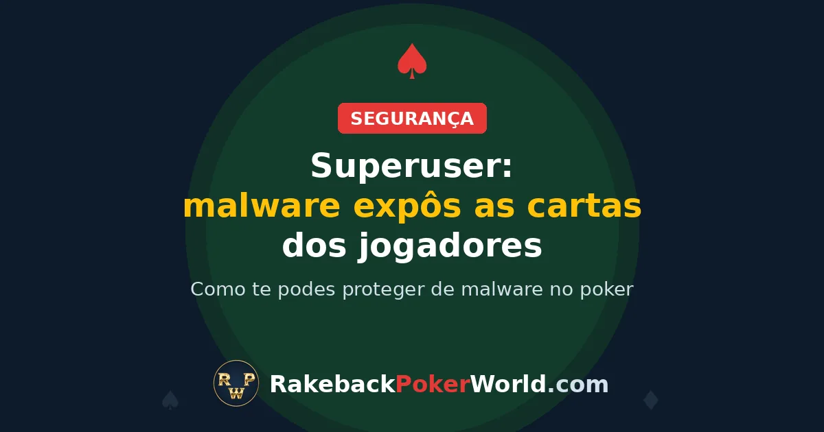 Capa: escândalo do superuser no poker online, malware em ferramentas de terceiros expôs as cartas